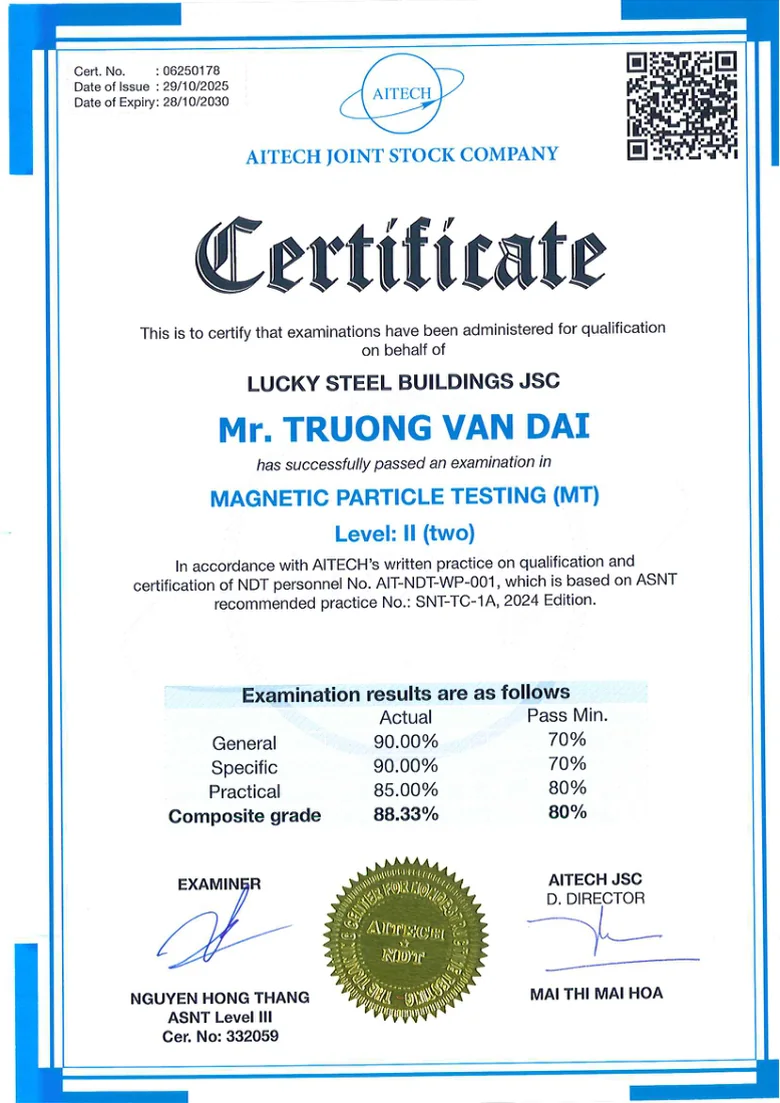 NDT MT Level II